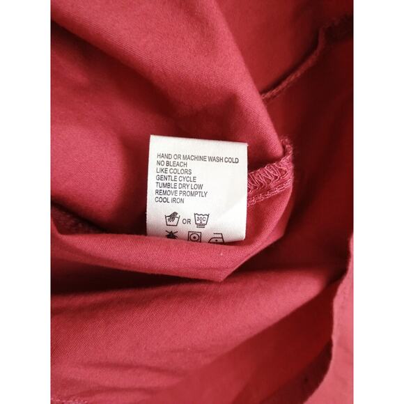 Woolrich Shirt Women's 2X Rose Bud Minimalist Stretch Office Career Button Front - Picture 12 of 12